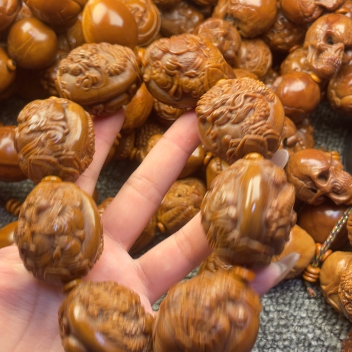 橄榄核手串左**影橄榄核