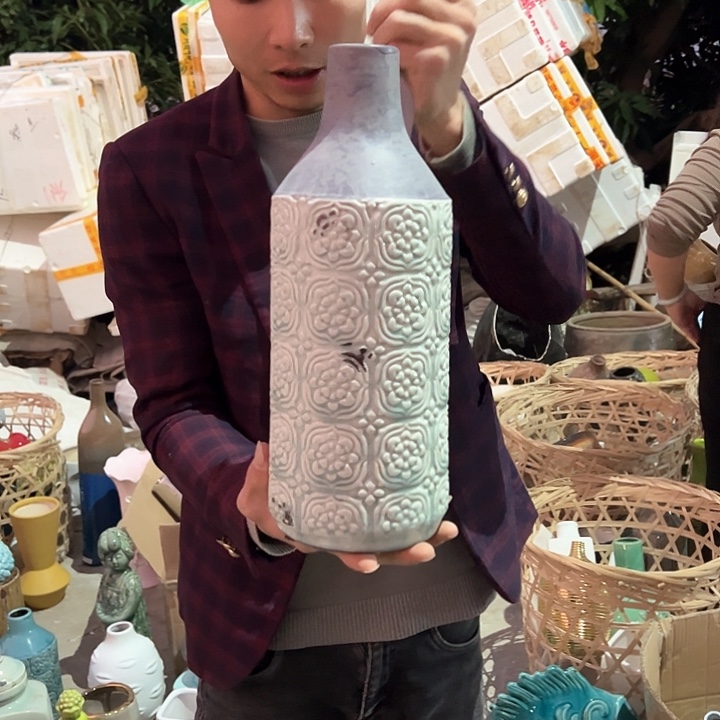 瓶高度36厘米口径4厘米微瑕捡漏