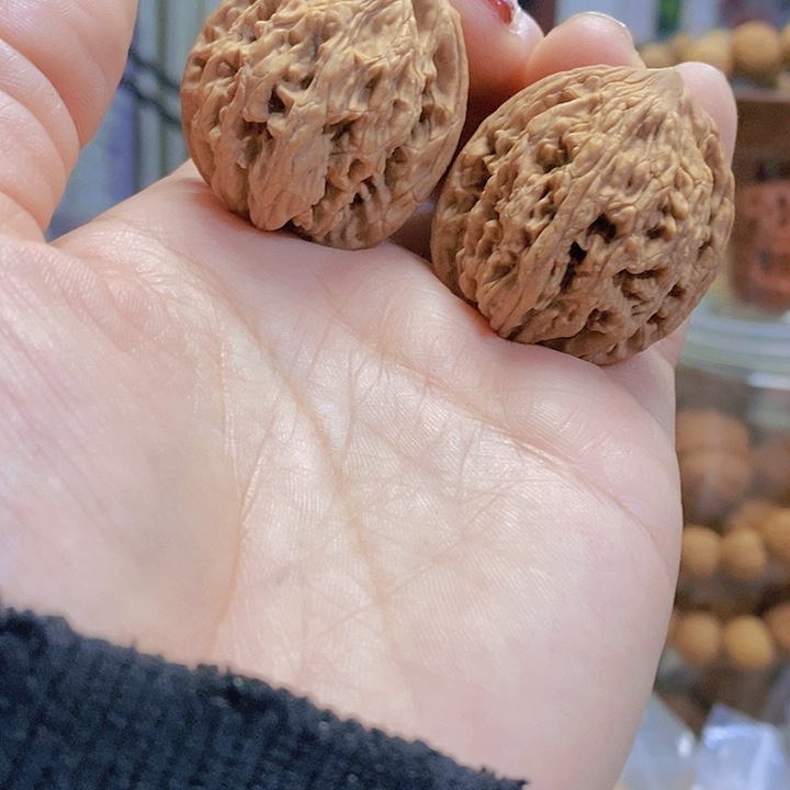 【闪购商品】文玩核桃把件33.5虎头迷你