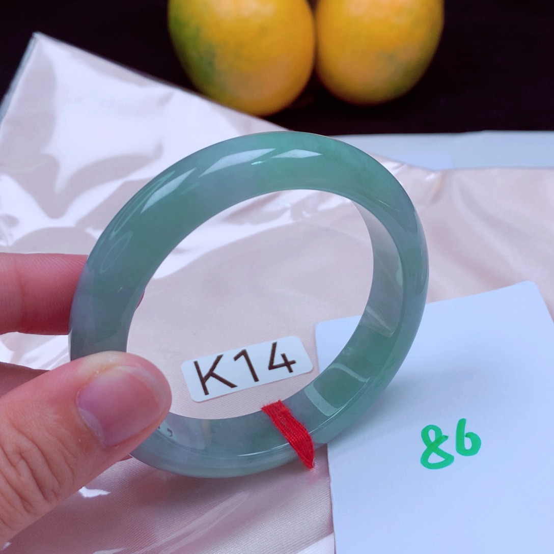 未镶嵌手镯翡翠缅甸天然A货翡翠手镯55.7