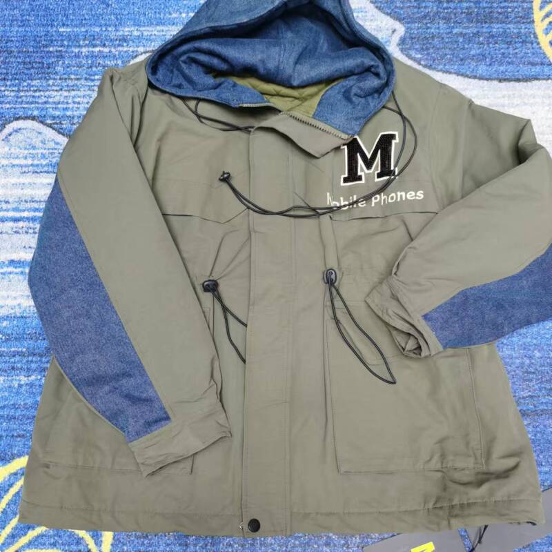 338MX家秋冬季新款宽松连帽棉服