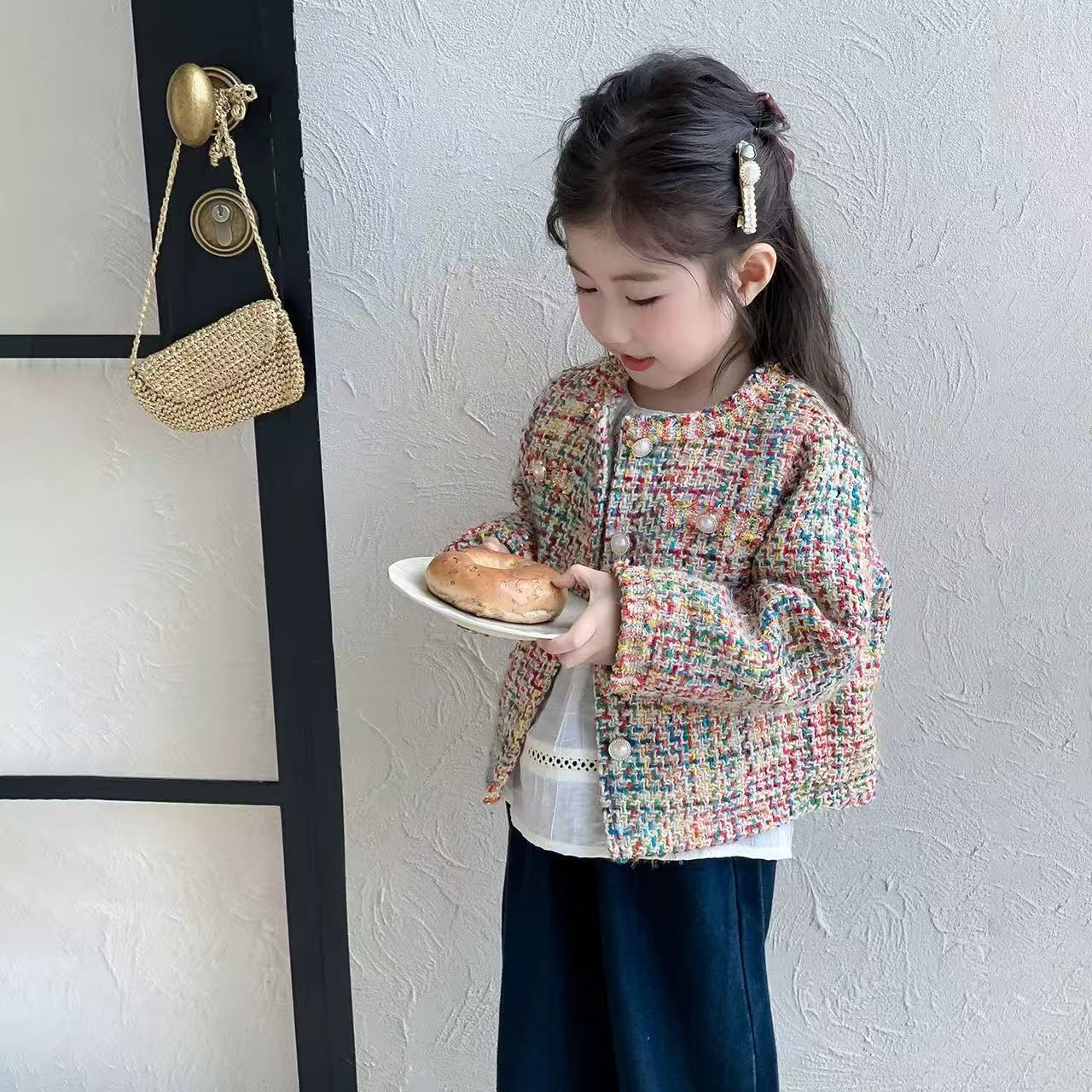 厂 【菲】 童时尚小香风羽绒服 货号F44014A045-1（H178)