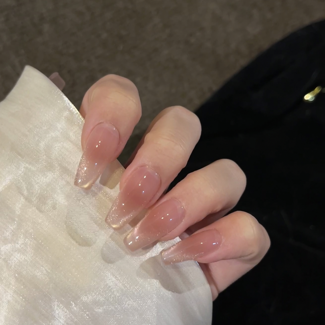 【酥梨酒】纯手工穿戴甲显白简约美甲贴片