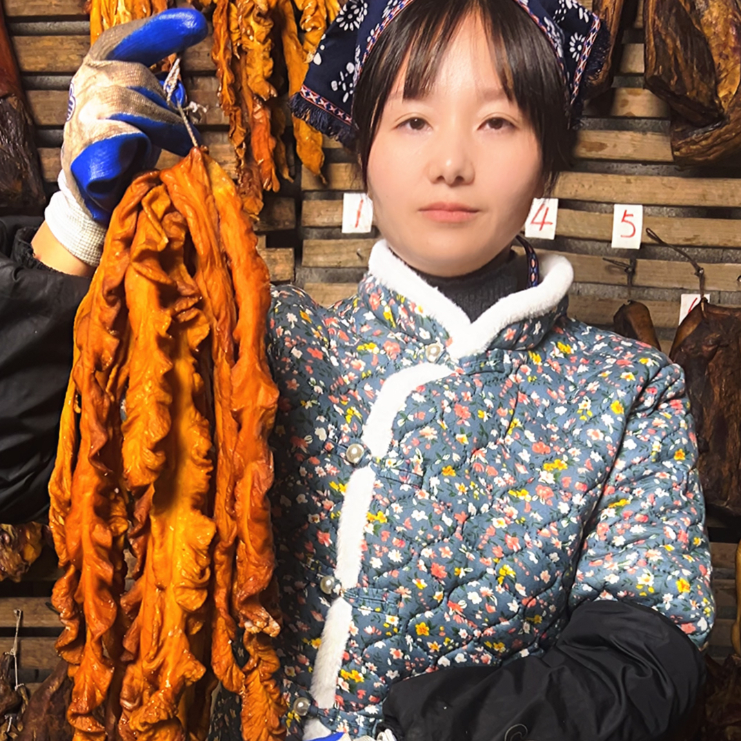 石门腊肥肠土家传统腌制小火慢熏腊香味实足