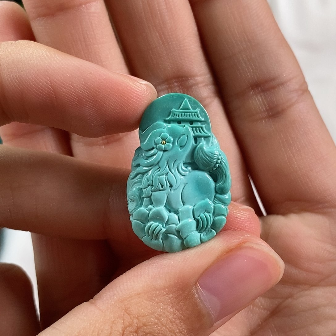 绿松石珠宝奇石未镶嵌