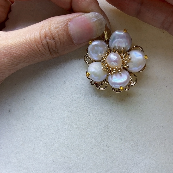 淡水珍珠颈饰银S925镶嵌