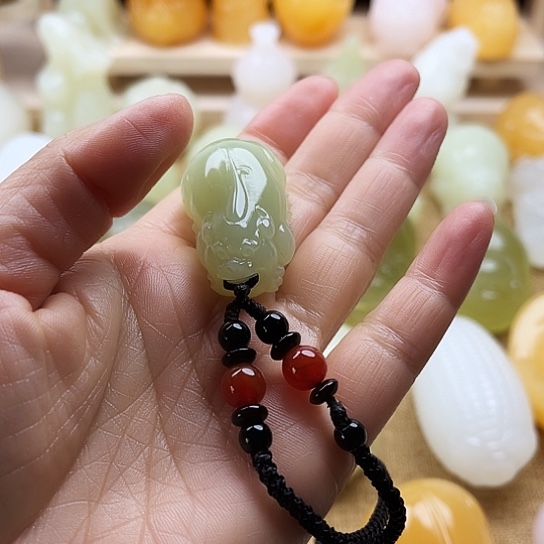 七***选玉天然玉石手把件