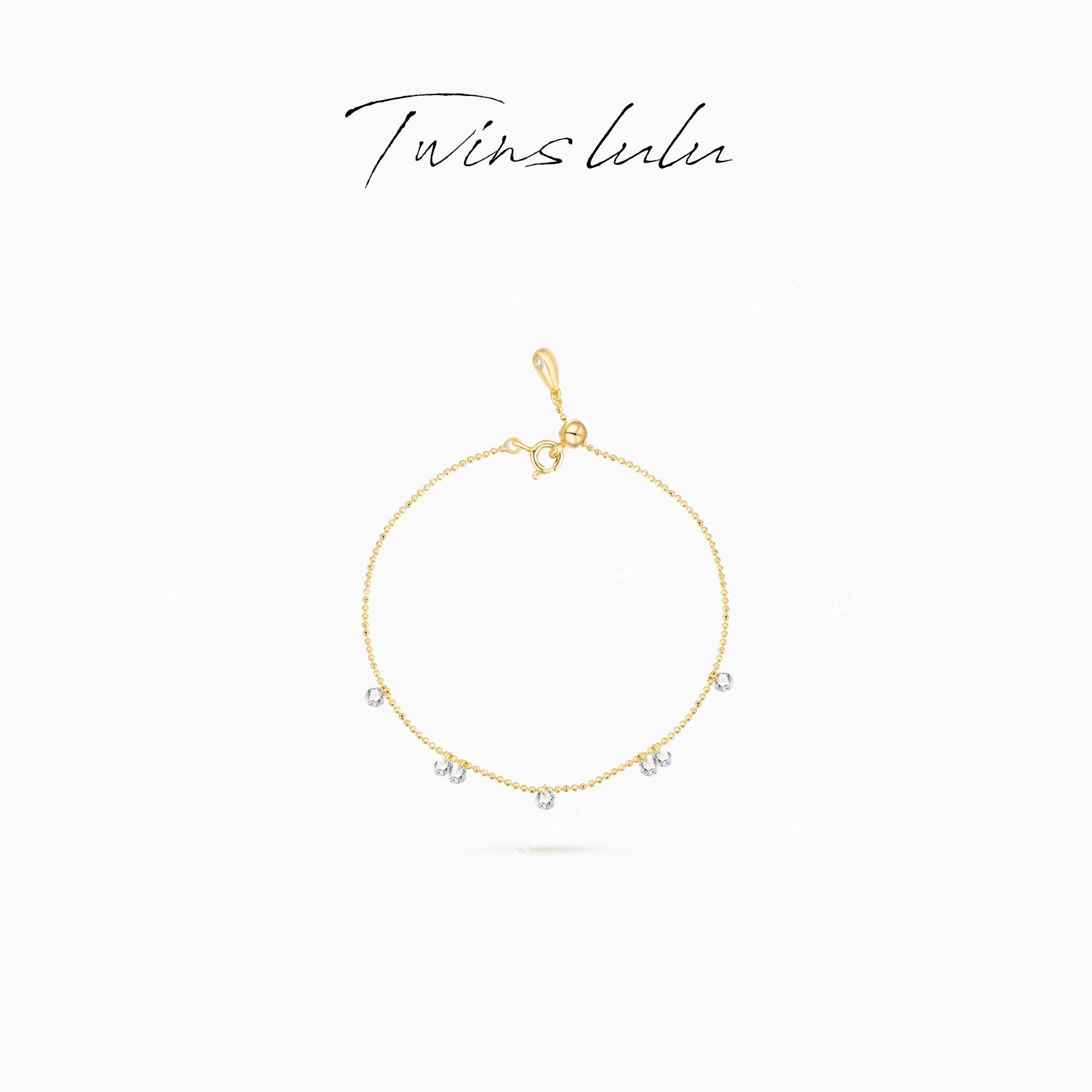 TWINS LULU 流光风 轻奢百搭时尚设计感氛围感圆形手链TSS6881