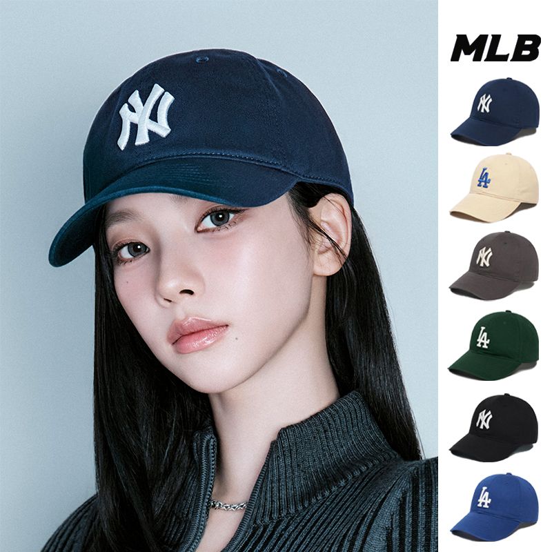 MLB韩国正品男女同款户外百搭韩系软顶刺绣棒球帽鸭舌帽秋冬CP66