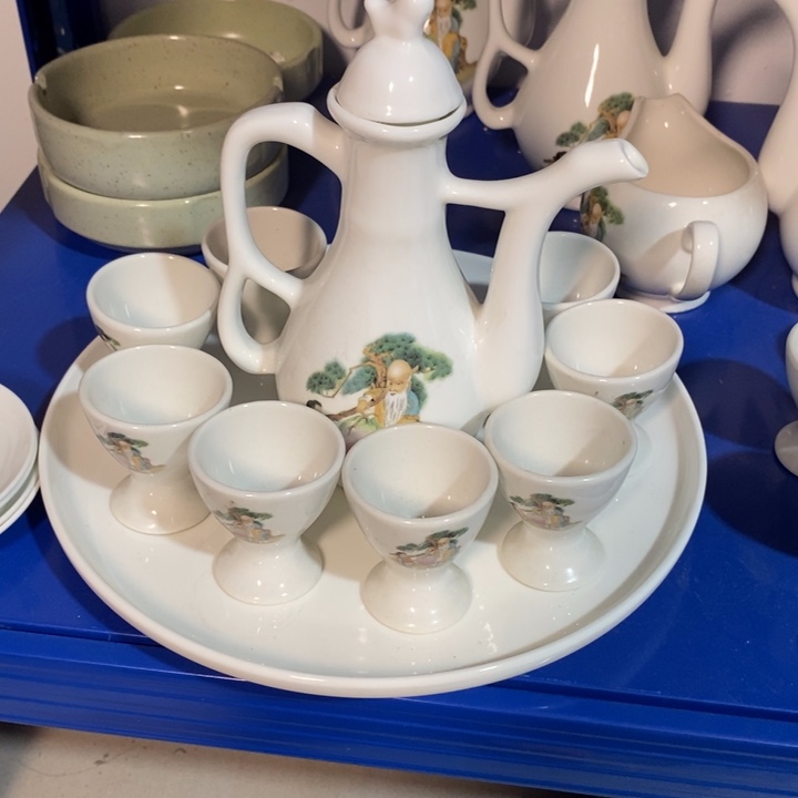 瓷片一厂寿星酒具