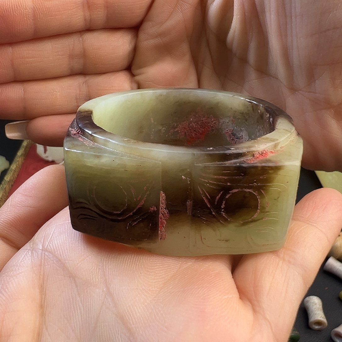 和田玉未镶嵌挂件过*斋