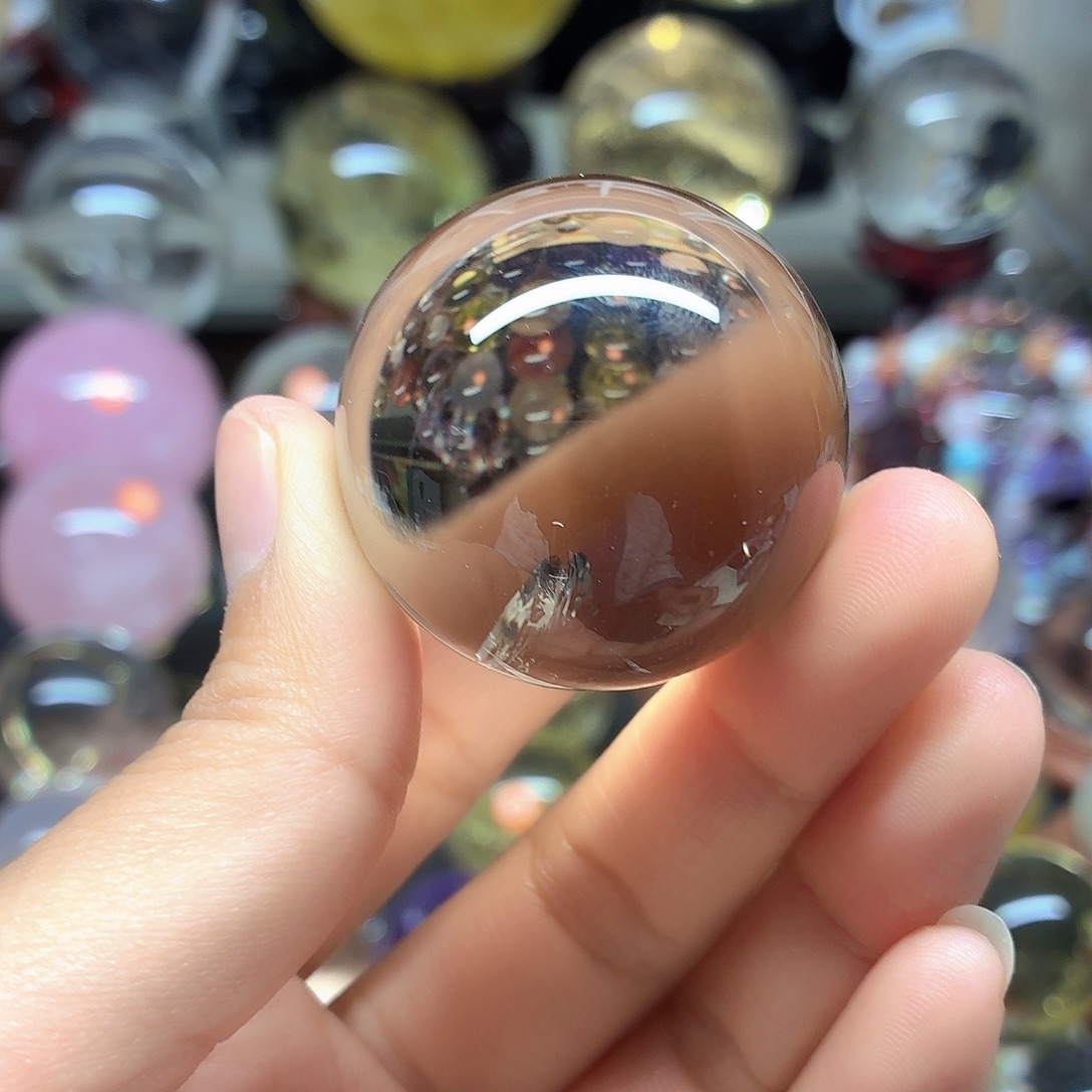 娜***娜珠宝半成品水晶未镶嵌茶晶银山38A990