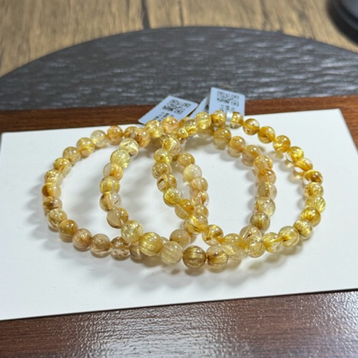 【晶雅颂】天然金发晶单圈手链 多样性发一件 约7mm 2921LA