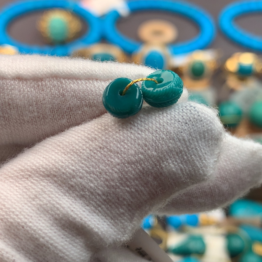 绿松石未镶嵌绿松石6.5mm