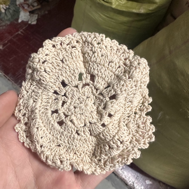 宠粉福利钩针盘垫10片出