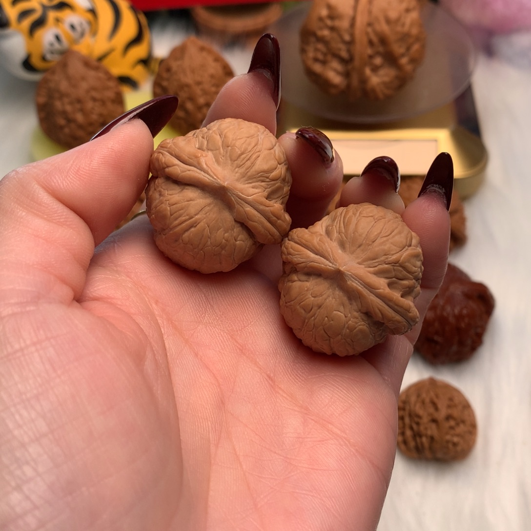 文玩核桃把件31.5全品乾坤元宝