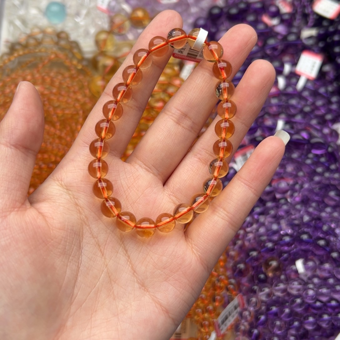 手串水晶未镶嵌黄水晶