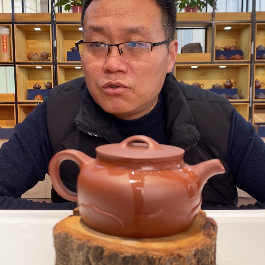 紫砂茶壶紫泥莲韵壶