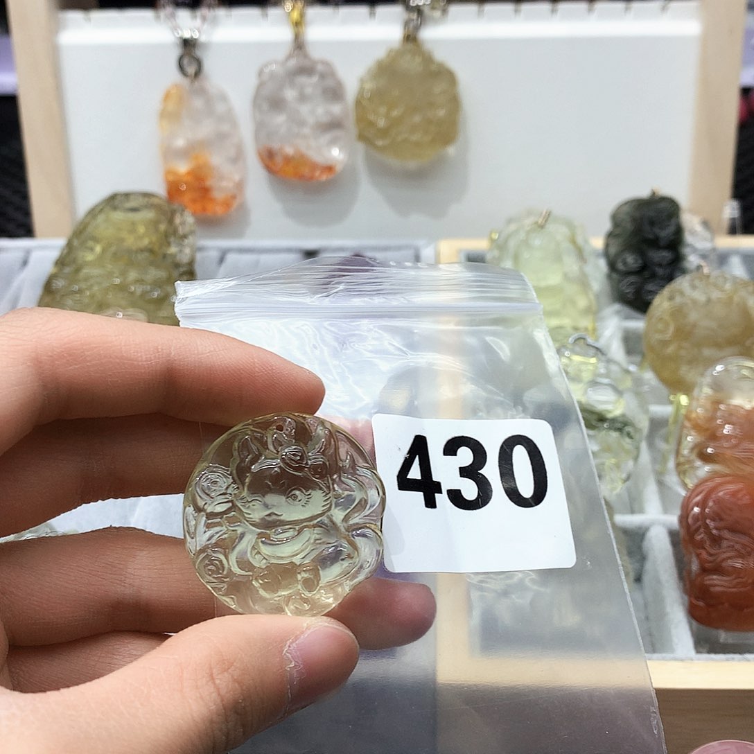 水晶颈饰未镶嵌吊坠