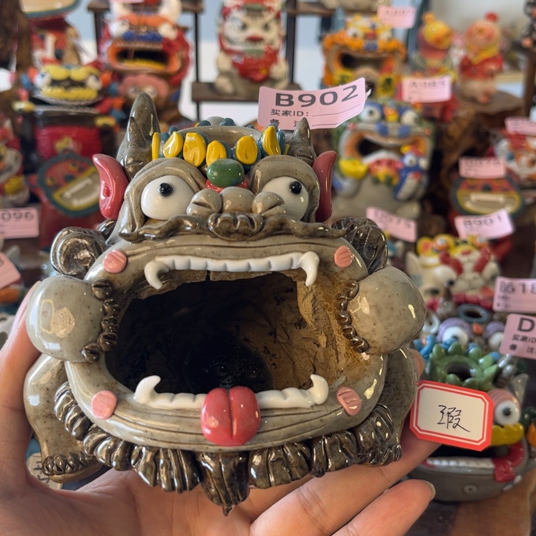 泥塑纯手工茶宠摆件