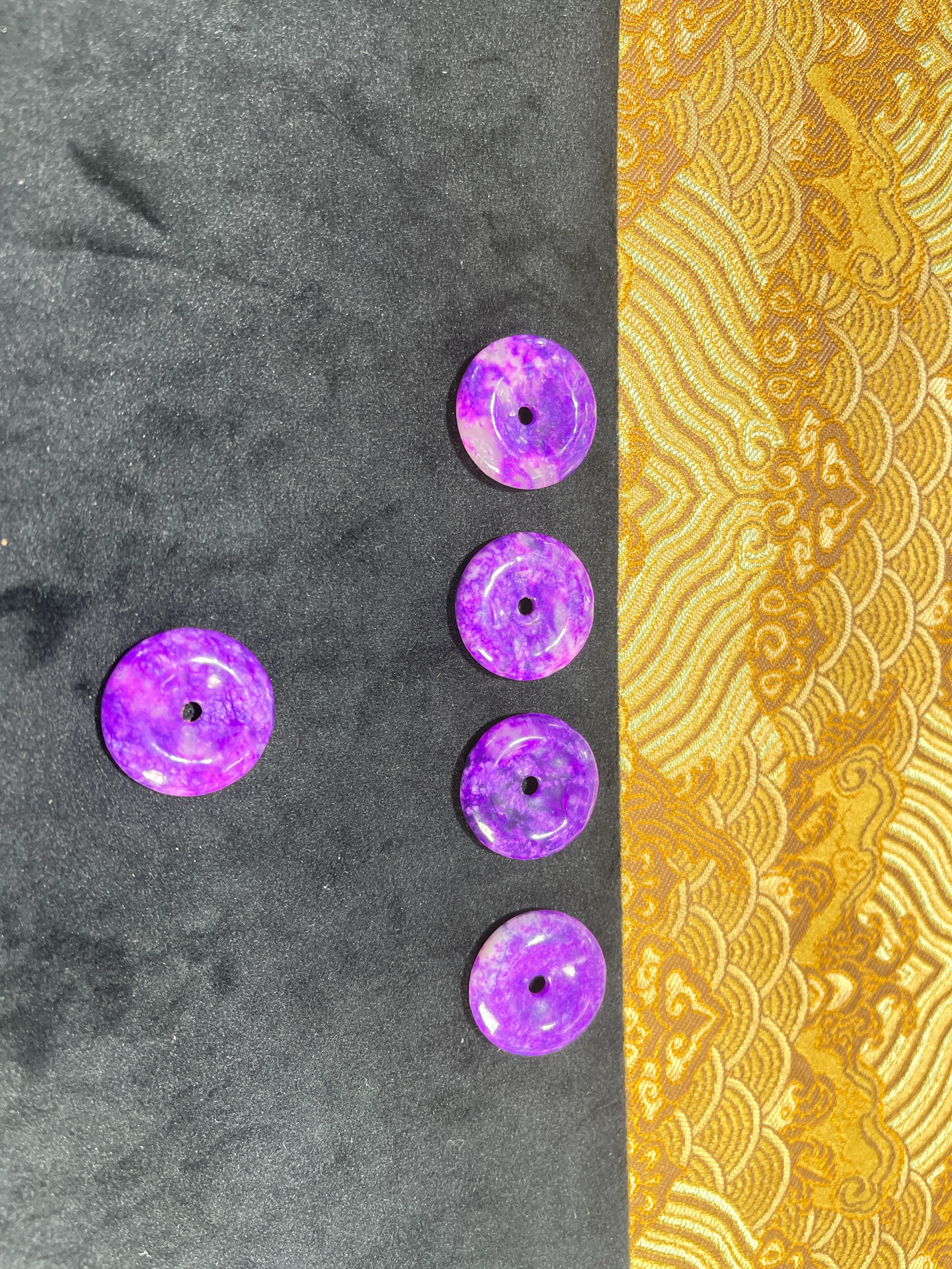 锦鲤甄选 南非老料紫丝绒平安扣多样性发一个 CH044