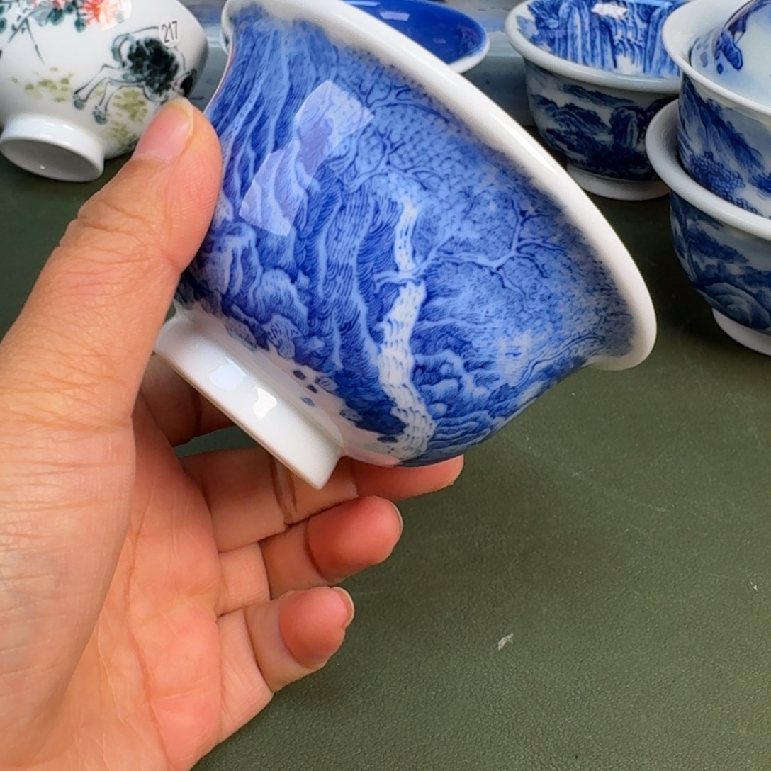 陶景德镇纯手绘茶具圆圆281