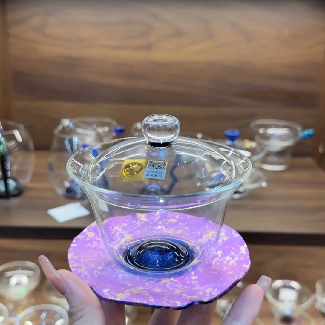 禾器斑斓耀辰盖碗星云紫