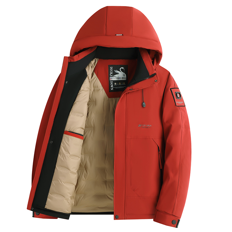  2025冬季新款加厚户外运动工装羽绒服男款休闲百搭保暖外套男