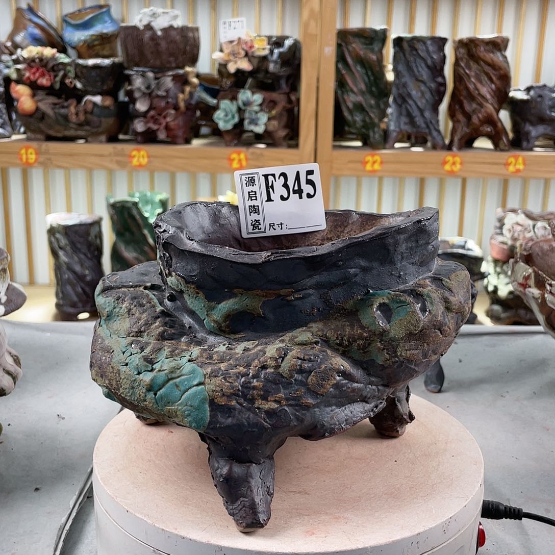 紫砂花盆手工制作默认微瑕345