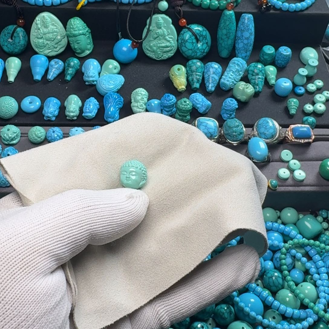 开***W绿色卡12尺寸佛头单颗