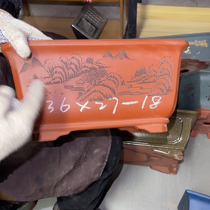 紫砂花盆紫砂等传统