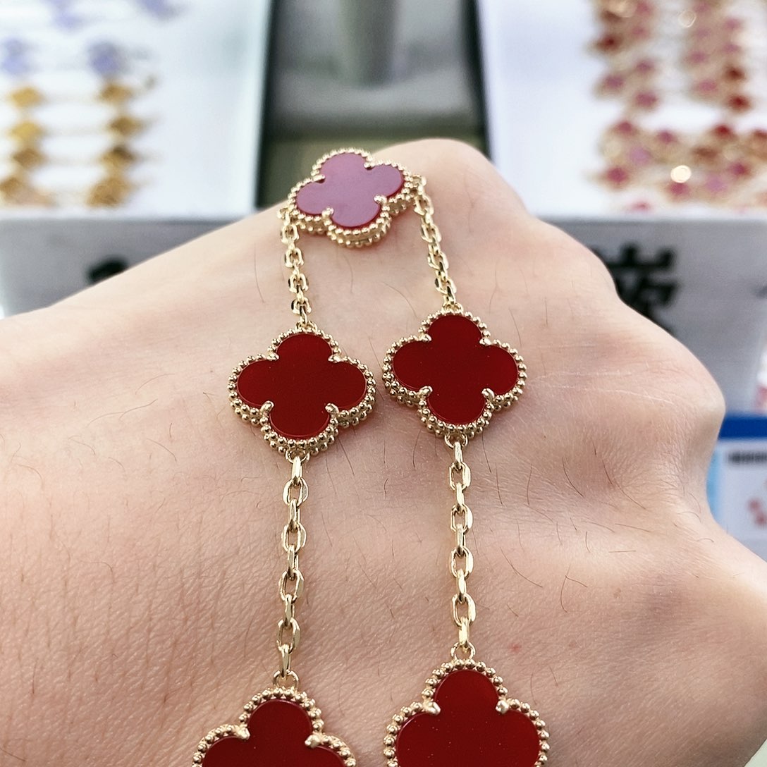 玛瑙/玉髓手链18K金镶嵌