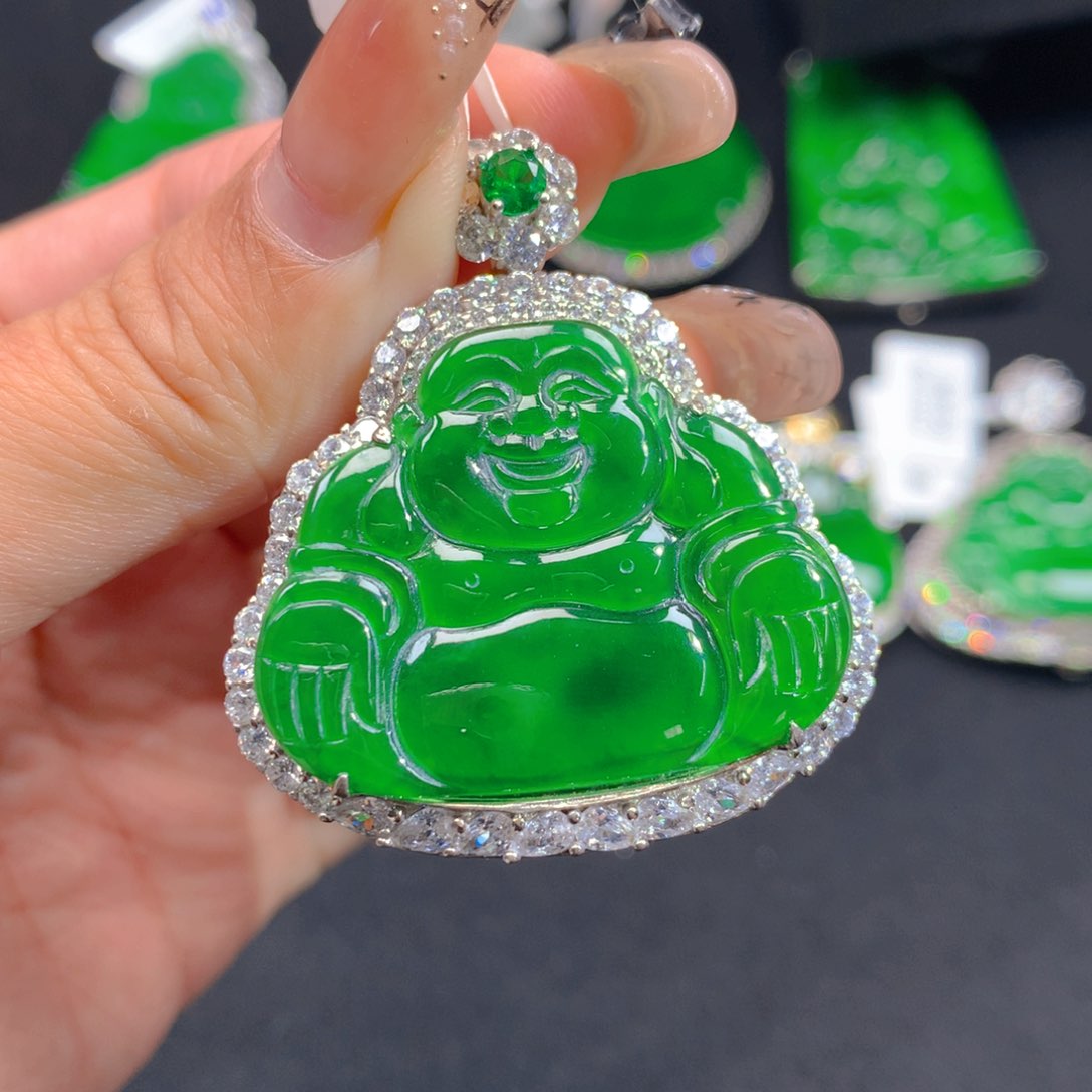 翡翠颈饰银S925镶嵌11111111111
