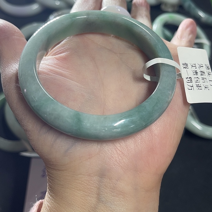 翡翠未镶嵌手镯纯天然缅甸翡翠手镯