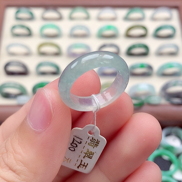 翡翠戒指未镶嵌14-15号
