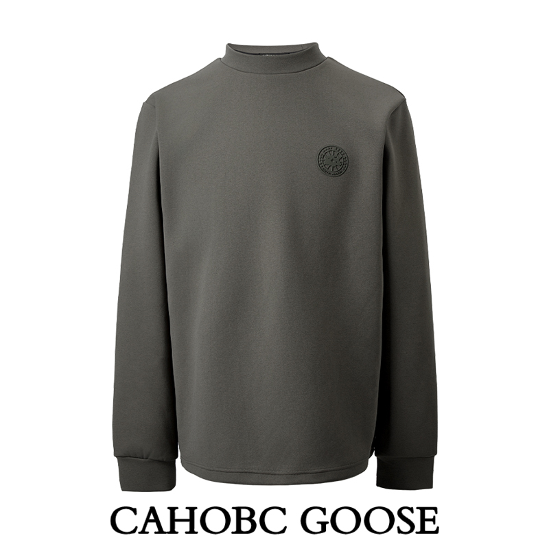 【CG109高领卫衣】CAHOBC GOOSE长袖卫衣男春季宽松弹力圆领T恤上衣