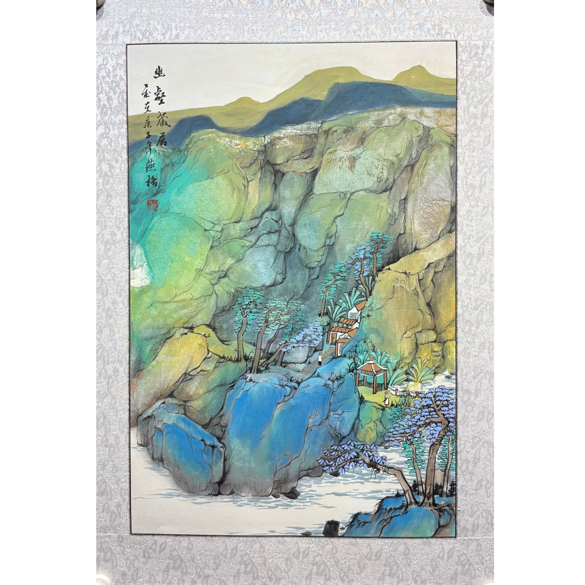 秦燕格国画手绘入书作品S7