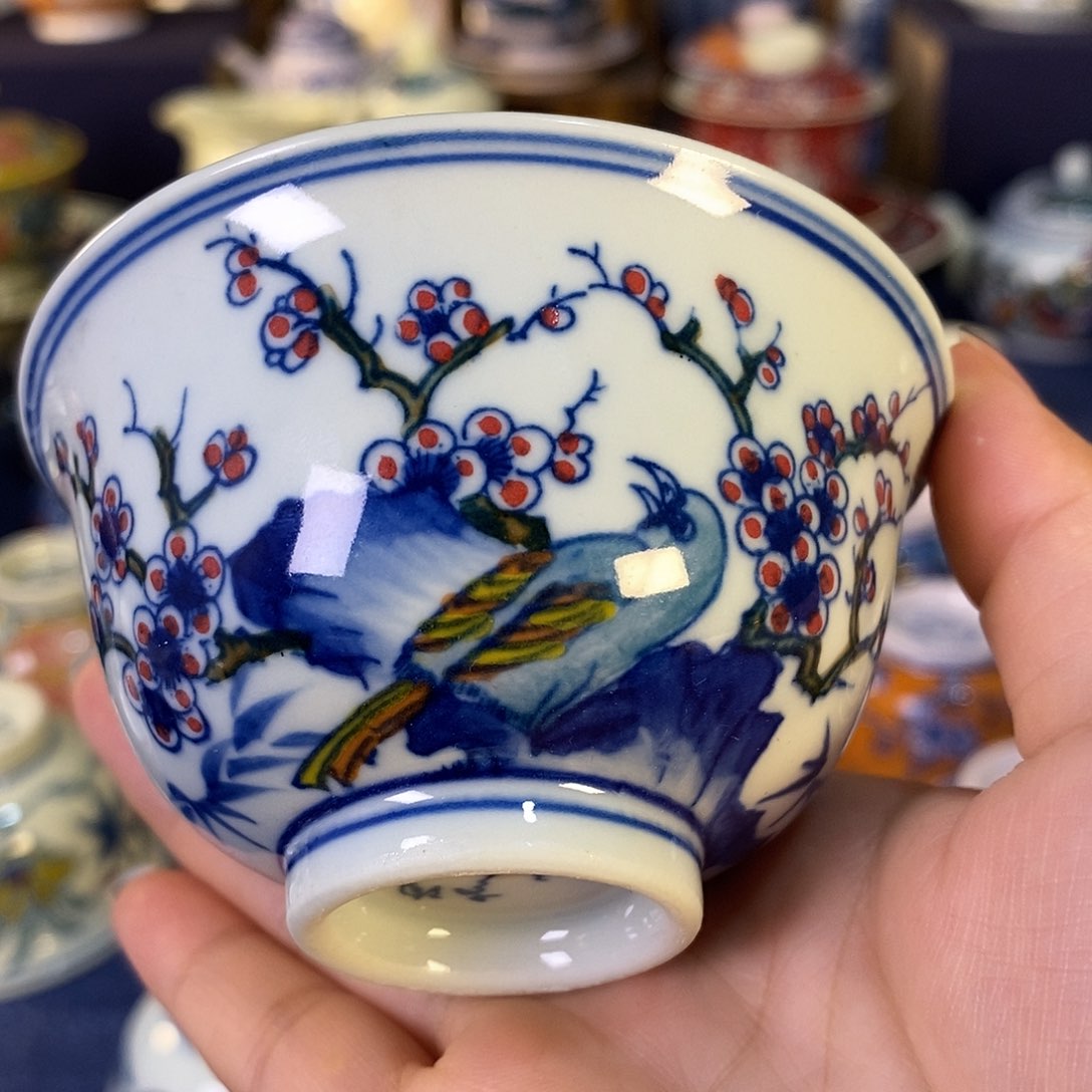 瓷片景德镇陶瓷茶杯1个