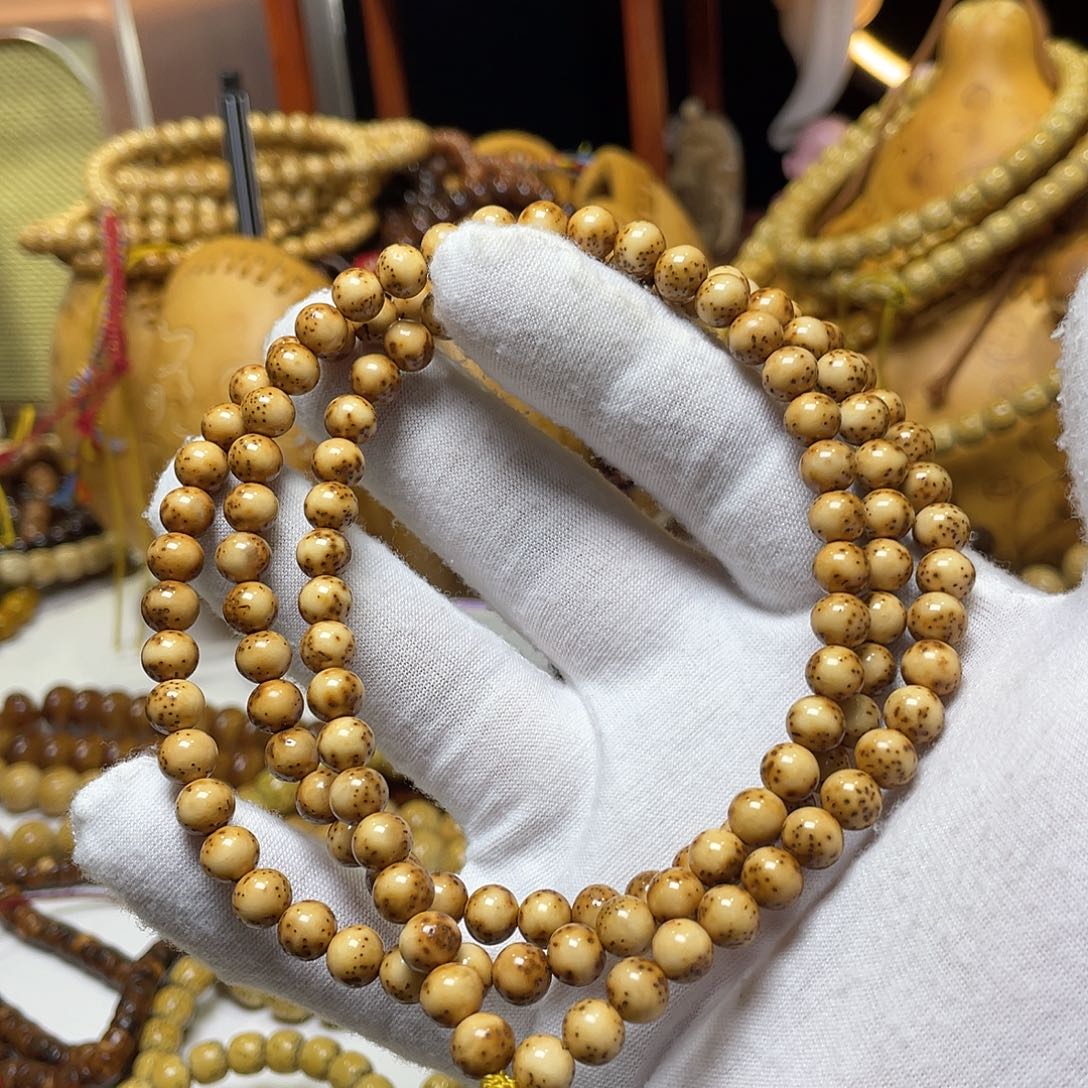 手串星月菩提7河豚圆珠金花虎皮