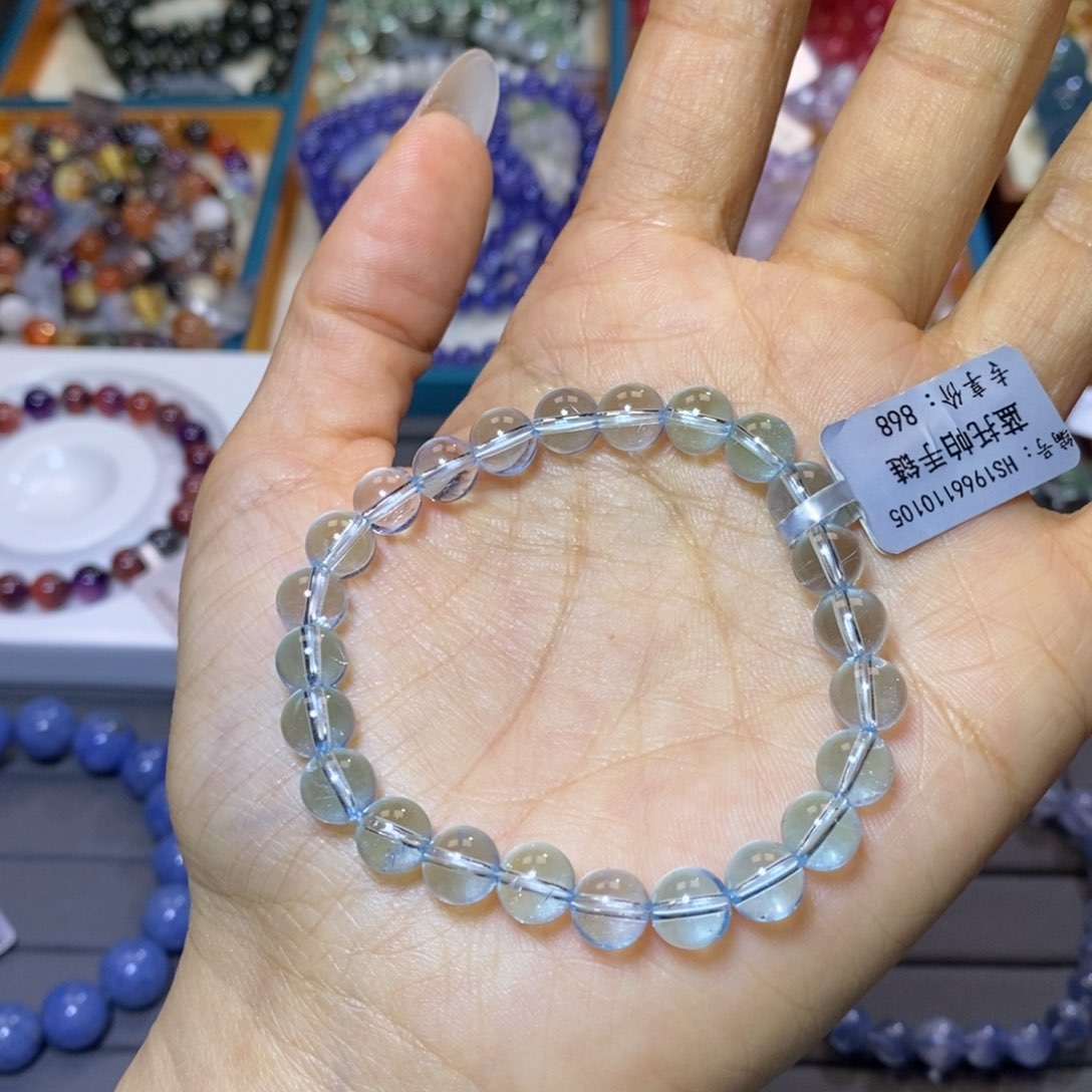 托帕石手串未镶嵌手串