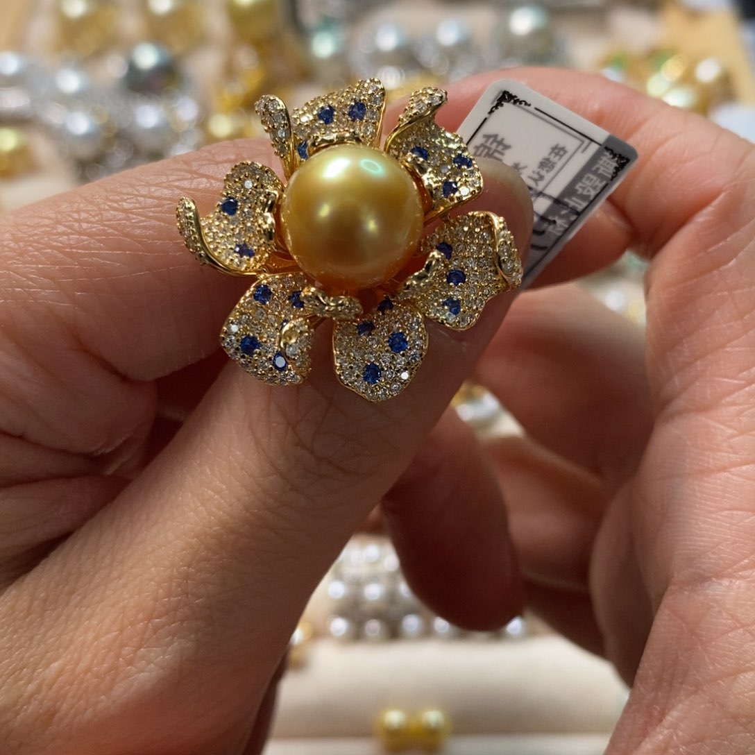 海水珍珠颈饰银S925镶嵌