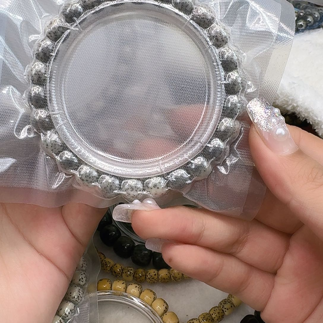 星月菩提手串33高端黑灰星月菩提98桶单圈