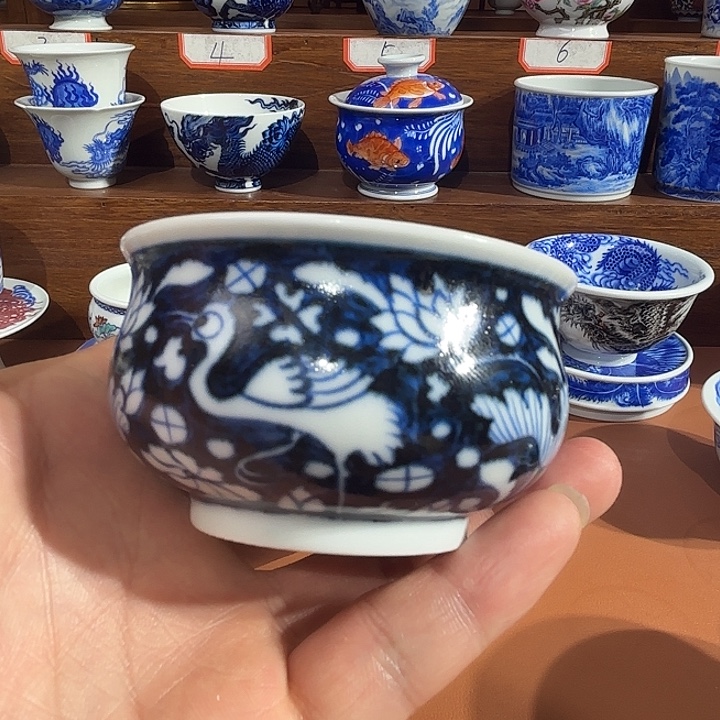 元青花手工手绘主人杯