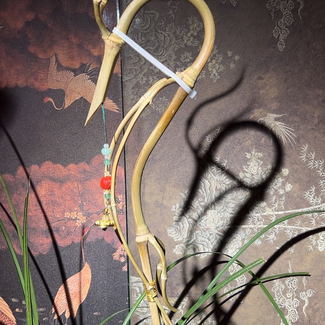 龙隐原创设计作品，文玩玉竹龙挂香