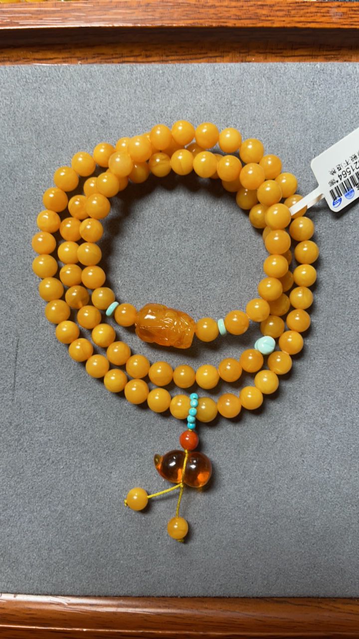 天然蜜蜡手串三圈6