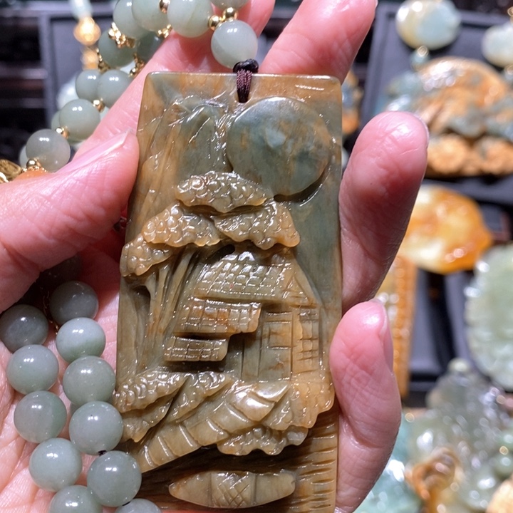 岫玉毛衣链未镶嵌