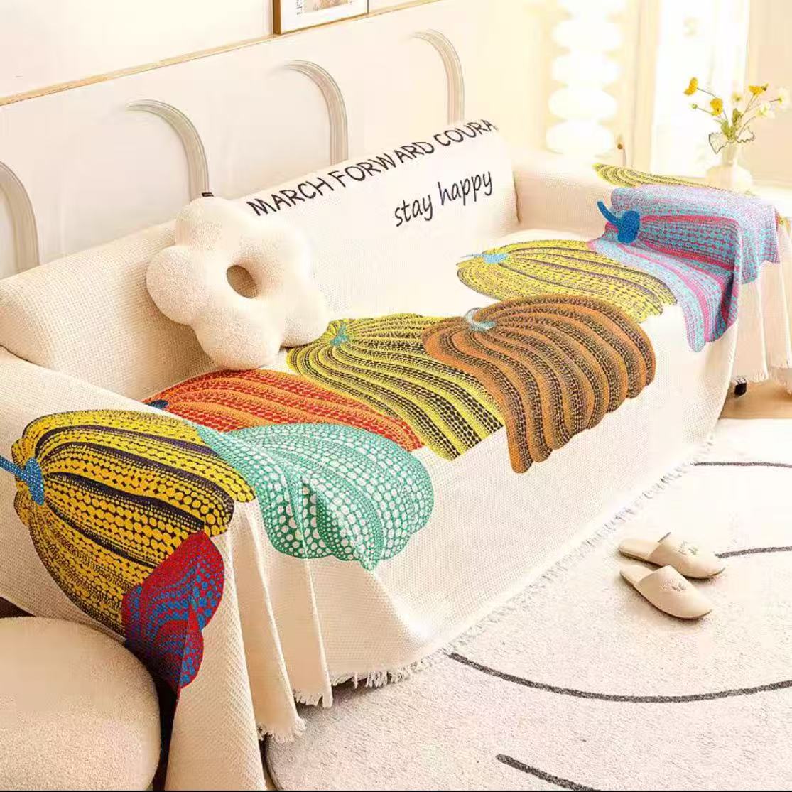 【南瓜】90*240沙发巾