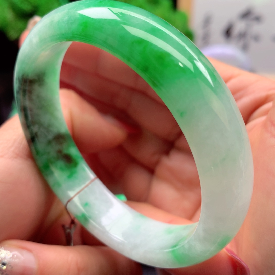 未镶嵌手镯翡翠缅甸57圈口
