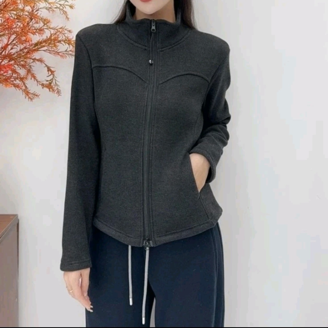 杜姐家巨显瘦小蛮腰拉链开衫（卡码拍大)