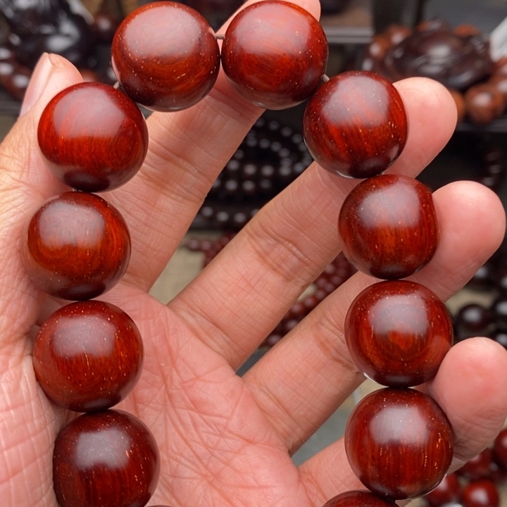 檀香紫檀（小叶紫檀）手串/手链1.8泥料多金星